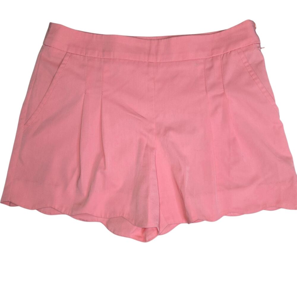 Trina Turk Centre Scallop-Hem Short Size 4 EUC